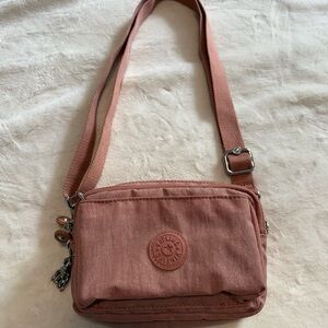 Kipling Pink Crossbody Bag with Adjustable Strap